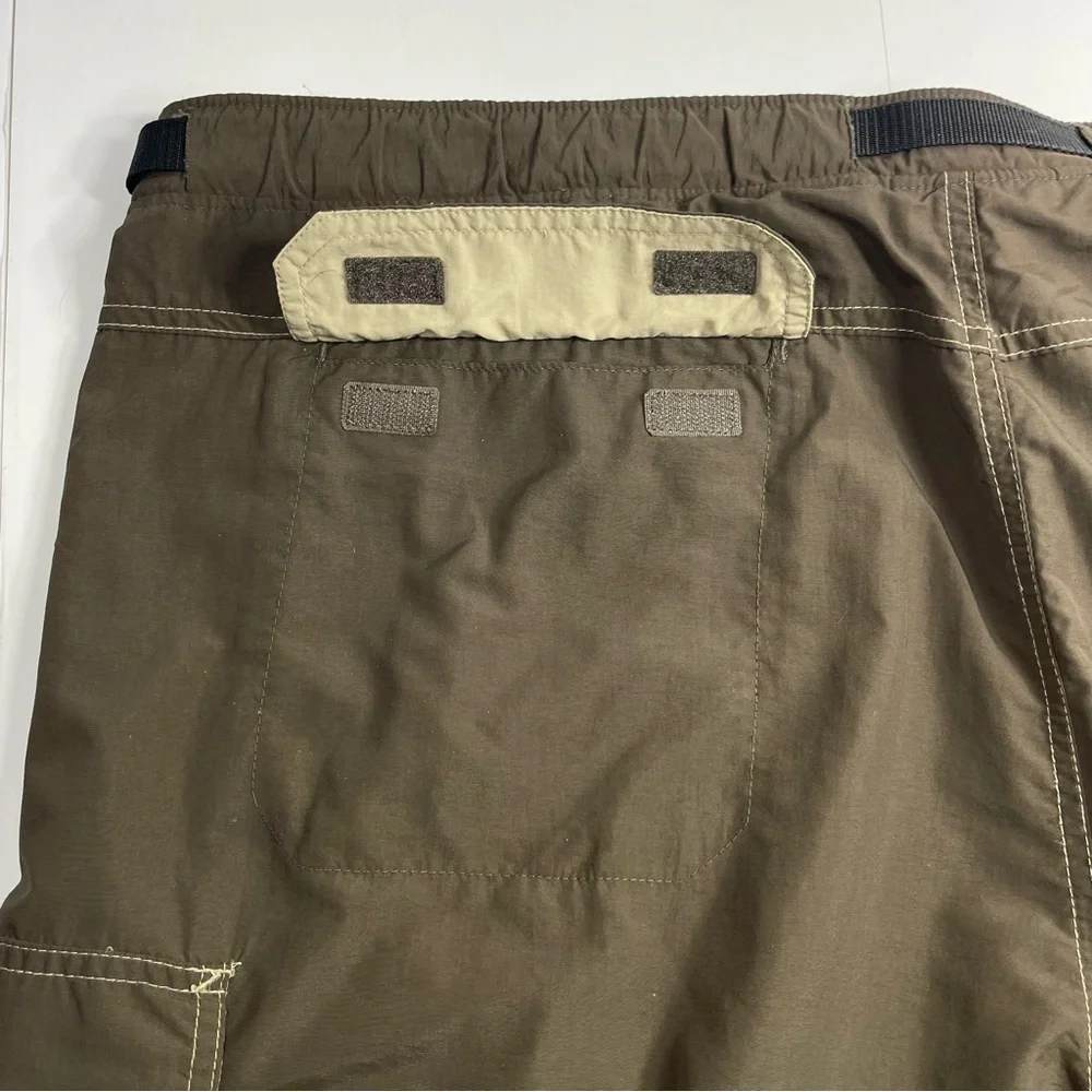 REI Mens Convertible Zip Off Leg Cargo Pants Brown Adjustable Belt Size XXL x 36